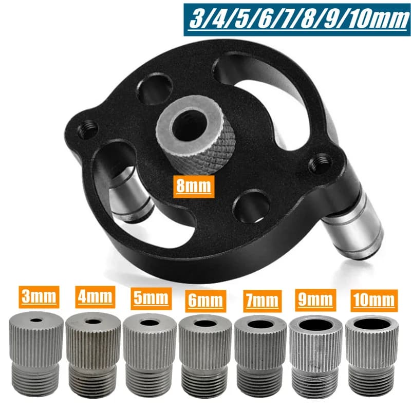 Αναβαθμισμένο Κάθετο Οδηγό Τρύπανης Self-Centering Pocket Hole Jig 3-10mm