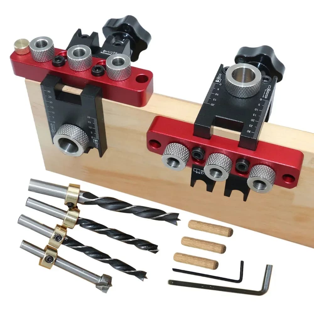 Οδηγός Τρύπανης Pocket Hole & Doweling Jig 3-σε-1 Ρυθμιζόμενος